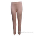 Ladies Pants Knit Trousers Ponte Basic Style